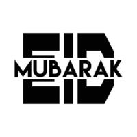 eid Mubarak tipografia vetor Projeto