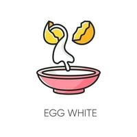 ícone de cor rgb clara de ovo