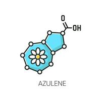 ícone de cor azulene rgb vetor