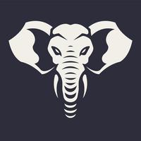 Ícone de vetor de mascote de elefante