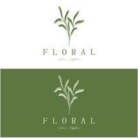 elegante floral e folha quadro. delicado botânico vetor ilustração para rótulos, spas, corporativo identidade, e Casamento convites