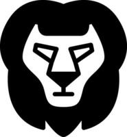 sólido ícone para leon vetor