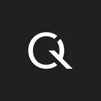 cq, cartas logotipo monograma Projeto vetor modelo