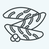 ícone kazunoko. relacionado para Sushi símbolo. linha estilo. simples Projeto editável. simples ilustração vetor