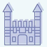 ícone toplapi Palácio. relacionado para Peru símbolo. dois tom estilo. simples Projeto editável. simples ilustração vetor