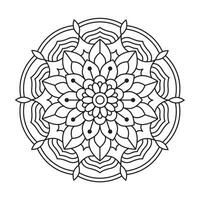 circular padrões formando mandala para hena, mehndi, tatuagens, decorações. decorativo enfeite dentro oriental estilo. vetor ilustração.