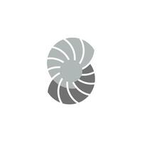 carta s turbina redemoinho simples logotipo vetor