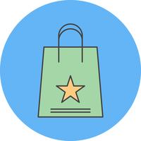 ícone de sacola de compras de vetor