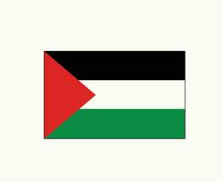 Palestina bandeira símbolo emblema meio leste país ícone vetor ilustração abstrato Projeto elemento