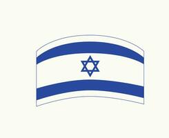 Israel emblema bandeira meio leste país ícone vetor ilustração abstrato Projeto elemento