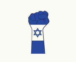 Israel mão bandeira emblema meio leste país símbolo abstrato nacional Europa vetor Projeto