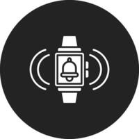 ícone de vetor de alarme de smartwatch