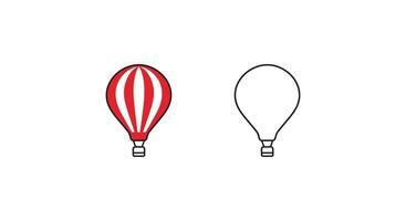 acima, acima, e longe colorida quente ar balão vetores para alegre céu e viajando sonhos.
