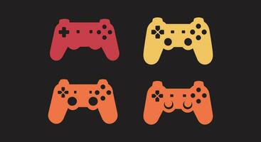 console Diversão colorida jogos controlador vetor elementos para jogos projetos