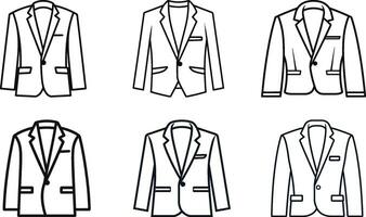 vestir para impressionar dentro vetores blazer ilustrações para à moda e formal traje.