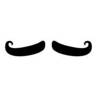 bigode vetor ícone. barbearia ilustração placa. corte de cabelo símbolo ou logotipo.