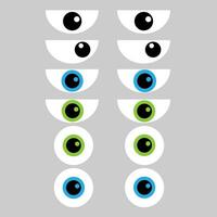 olhos ícone vetor definir. Vejo ilustração placa coleção. Assistir símbolo ou logotipo.