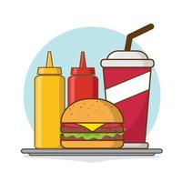 ilustração de design de fast food vetor