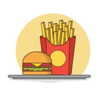 ilustração de design de fast food vetor