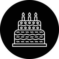 ícone de vetor de bolo