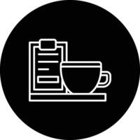 ícone de vetor de menu de café