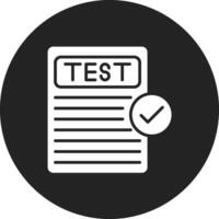 ícone de vetor de teste