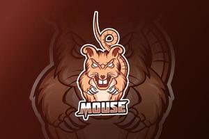 vetor do logotipo do mouse e esporte