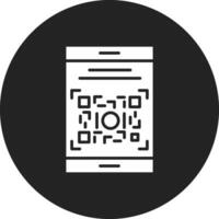 ícone de vetor de código qr