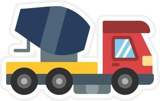 concreto misturador caminhão vetor ícone