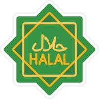 ícone de vetor halal