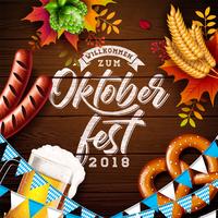 Ilustração de banner da Oktoberfest vetor