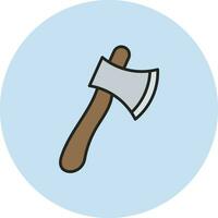 ícone de vetor de machado de madeira