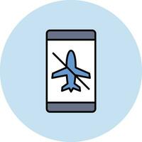 avião modo inativo vetor ícone