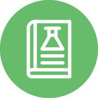 ícone de vetor de livro de química