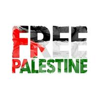 livre Palestina Projeto. ficar de pé e Salve  Palestina tipografia com Palestina bandeira vetor