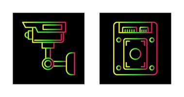 cctv e ssd ícone vetor