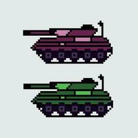 pixel tanque conjunto vetor