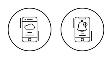 clima aplicativo e notificações ícone vetor