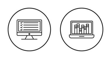 conectados lista de controle e conectados biblioteca ícone vetor