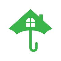 guarda-chuva logotipo Projeto conceito vetor