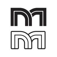 simples inicial carta m logotipo. utilizável para o negócio e branding logotipos. plano vetor logotipo Projeto modelo elemento.