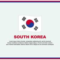 sul Coréia bandeira fundo Projeto modelo. sul Coréia independência dia bandeira social meios de comunicação publicar. sul Coréia Projeto vetor
