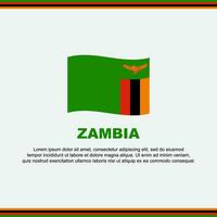Zâmbia bandeira fundo Projeto modelo. Zâmbia independência dia bandeira social meios de comunicação publicar. Zâmbia Projeto vetor