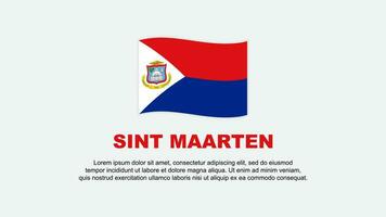 sint maarten bandeira abstrato fundo Projeto modelo. sint maarten independência dia bandeira social meios de comunicação vetor ilustração. sint maarten fundo