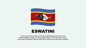 Eswatini bandeira abstrato fundo Projeto modelo. Eswatini independência dia bandeira social meios de comunicação vetor ilustração. Eswatini fundo