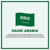 saudita arábia bandeira fundo Projeto modelo. saudita arábia independência dia bandeira social meios de comunicação publicar. saudita arábia bandeira vetor