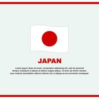 Japão bandeira fundo Projeto modelo. Japão independência dia bandeira social meios de comunicação publicar. Japão Projeto vetor