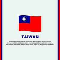 Taiwan bandeira fundo Projeto modelo. Taiwan independência dia bandeira social meios de comunicação publicar. Taiwan desenho animado vetor