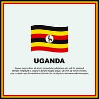Uganda bandeira fundo Projeto modelo. Uganda independência dia bandeira social meios de comunicação publicar. Uganda bandeira vetor