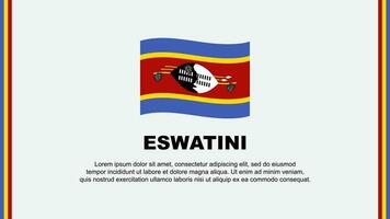 Eswatini bandeira abstrato fundo Projeto modelo. Eswatini independência dia bandeira social meios de comunicação vetor ilustração. Eswatini desenho animado